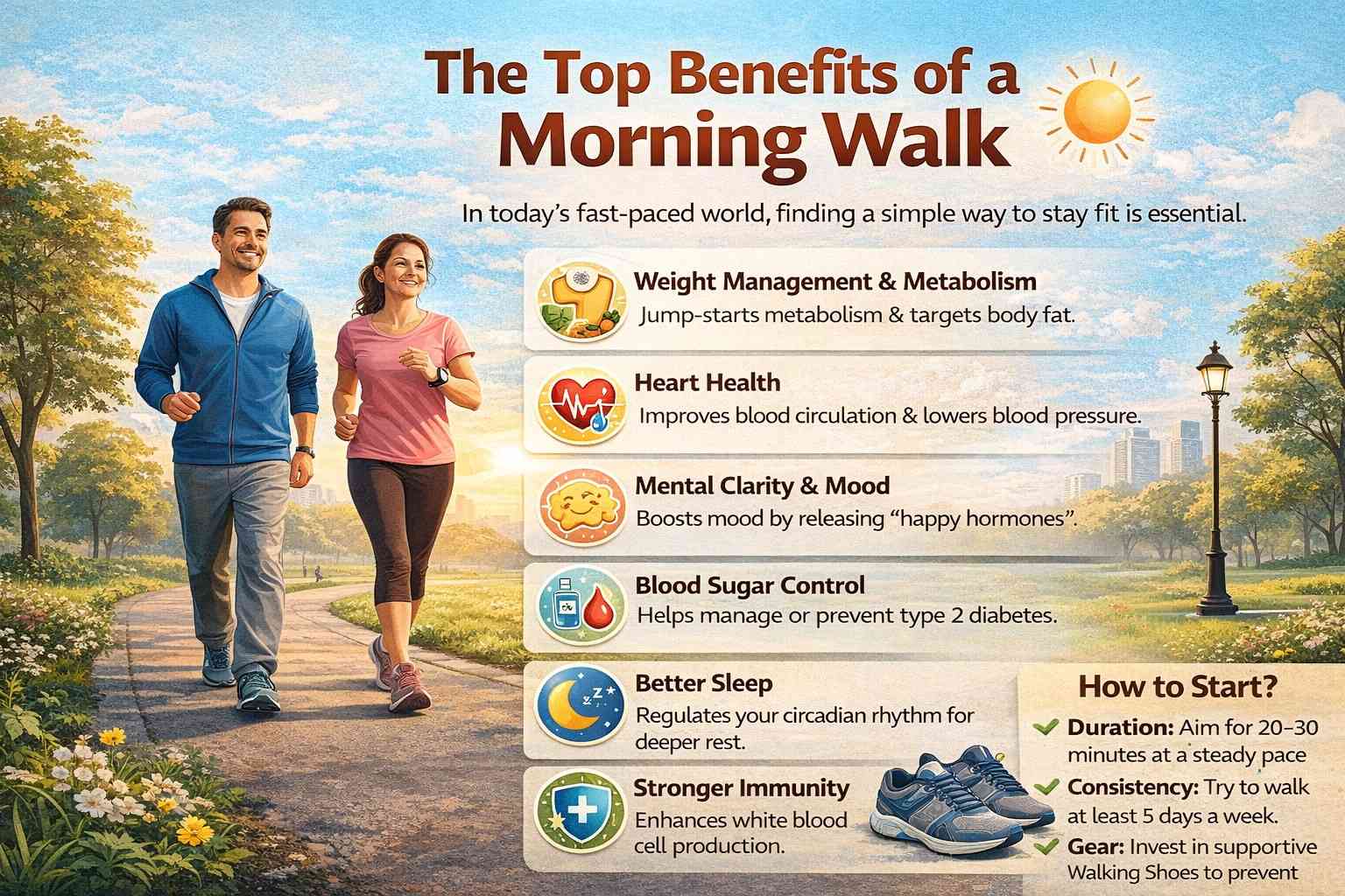 Benefits of Morning Walk: Physical & Mental Wellness Guide