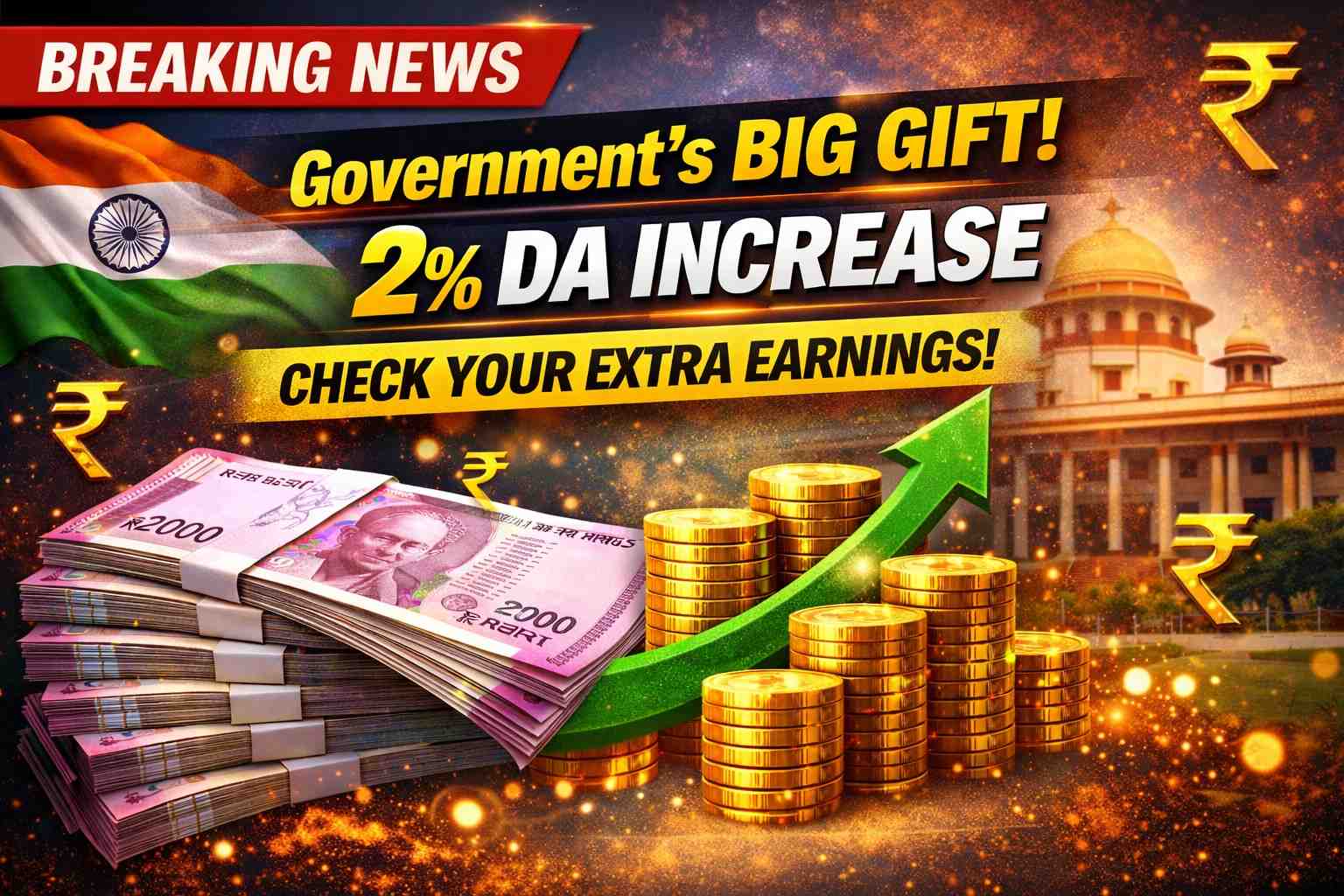 2% Dearness Allowance Increase