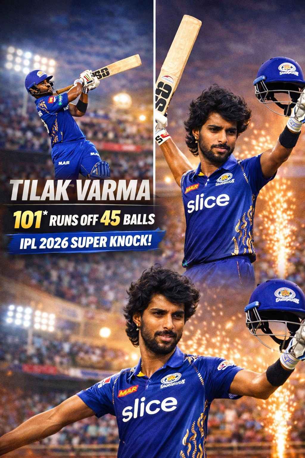 Tilak Varma’s Historic 101* Stuns