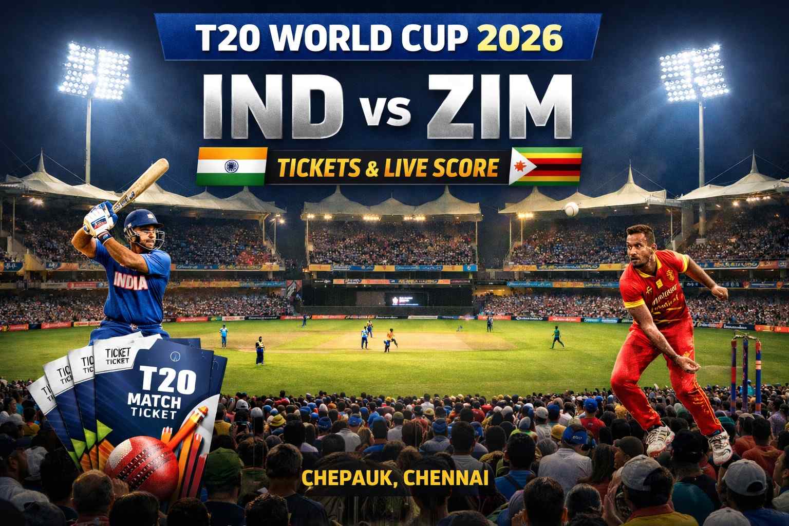 IND vs ZIM 48th T20I World Cup 2026: Live, Playing XI, H2h