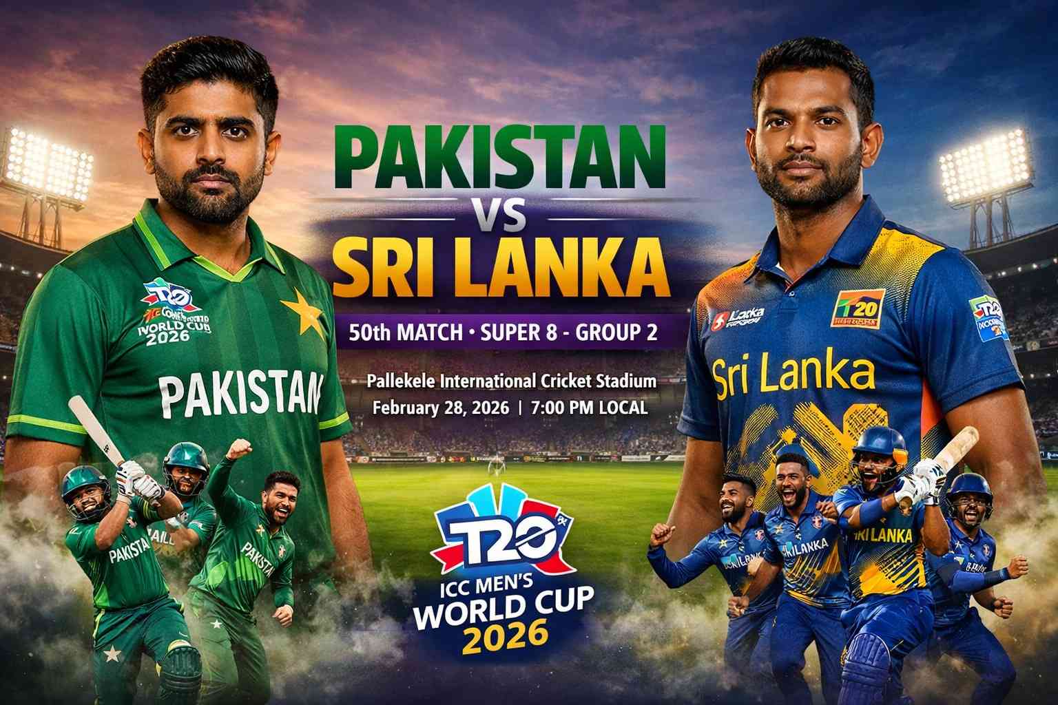 Pakistan vs Sri Lanka, T20 World Cup 2026