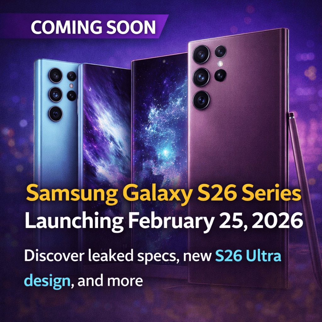 Samsung Galaxy S26 Series: Leaked Launch Date Set for February 25, 2026
