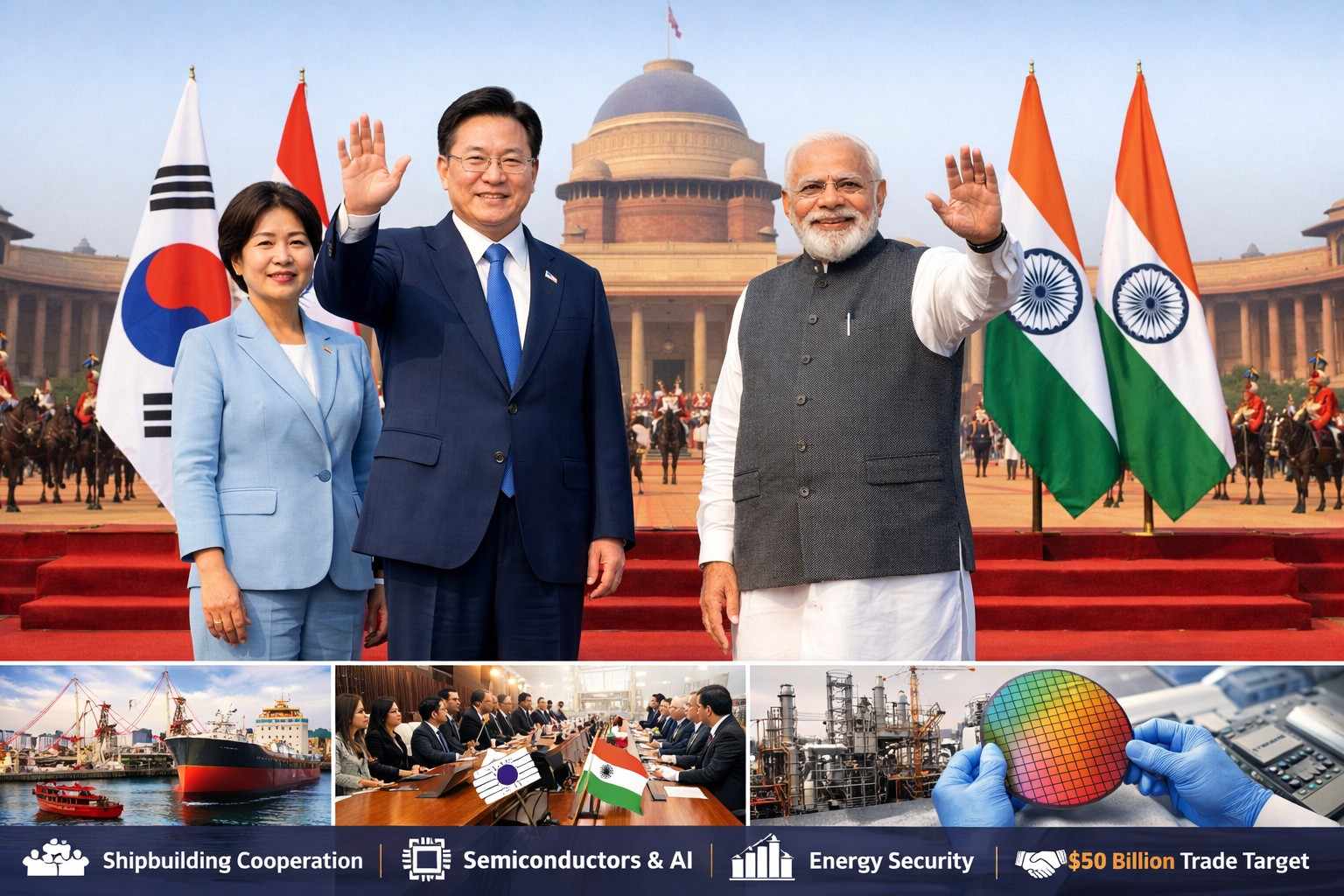 South Korean President Lee Jae-myung’s India Visit: AI, Semiconductors, Energy Security on Agenda – First State Visit in 8 Years