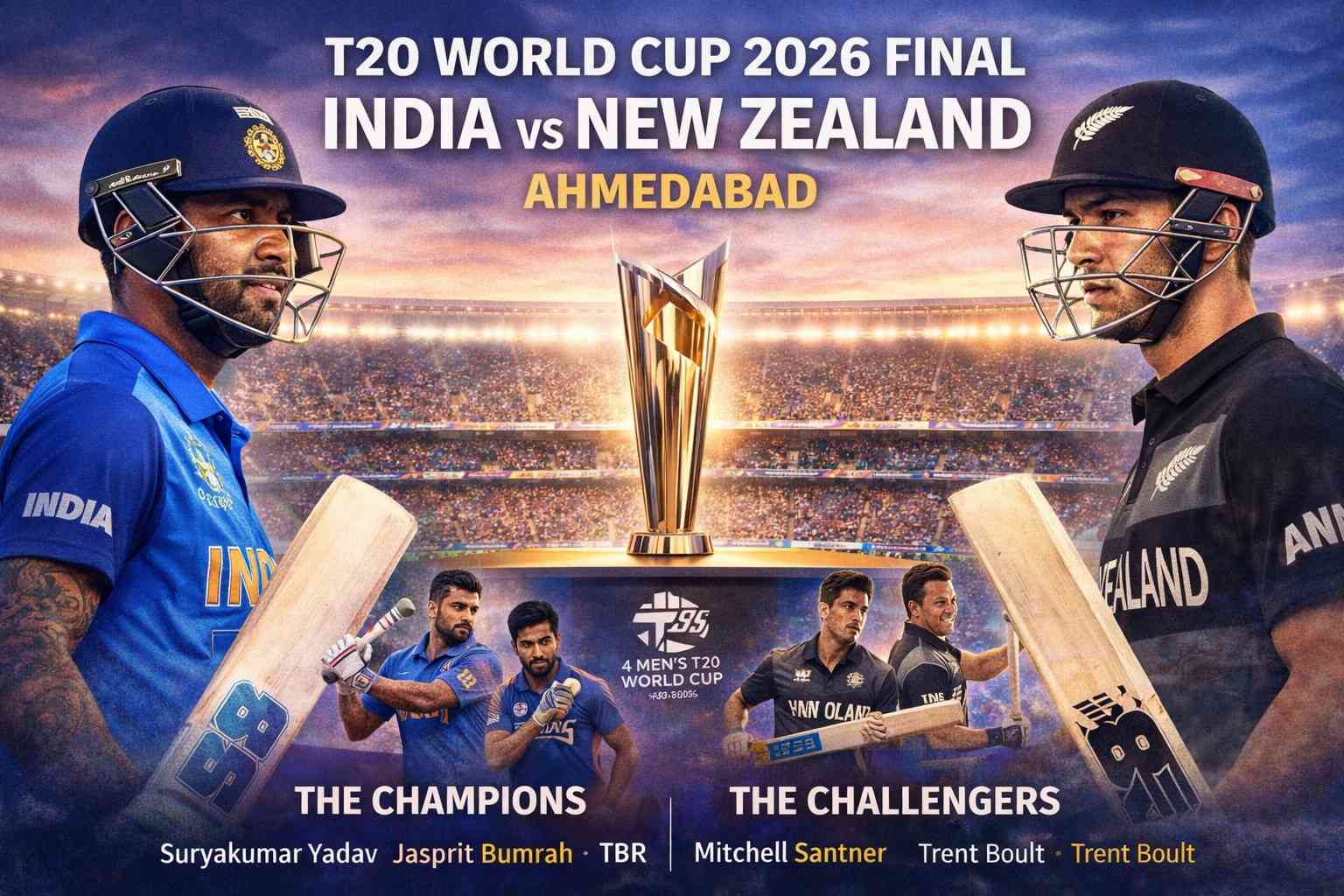 T20 World Cup 2026 Final: India vs New Zealand – A Historic Clash in Ahmedabad! Everything You Need to Know