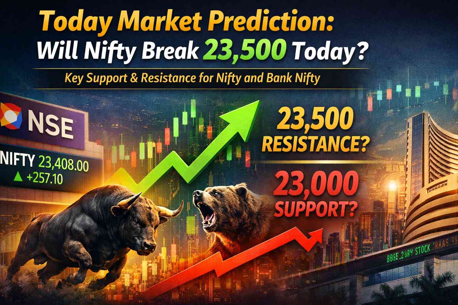 Today Stock Market Prediction: Nifty Support and Resistance Levels for March 17, 2026